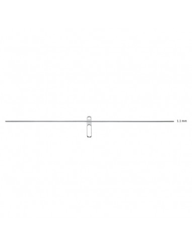 Beneplate largo en centro con alambre (12cm) de 1.1mm (33-54480)